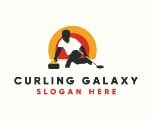 Curling Sport Athlete logo