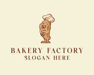 Bread Bakery Mascot logo design