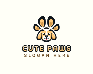 Dog Pet Paw logo design