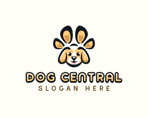 Dog Pet Paw logo design