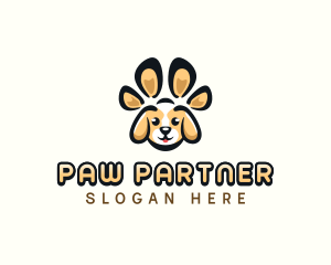 Dog Pet Paw logo design