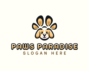 Dog Pet Paw logo design