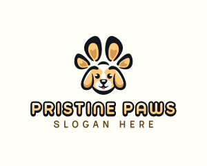 Dog Pet Paw logo design