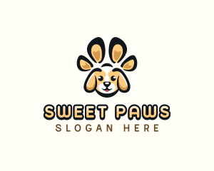 Dog Pet Paw logo design