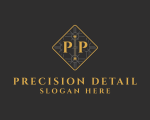 Elegant Diamond  Pattern logo