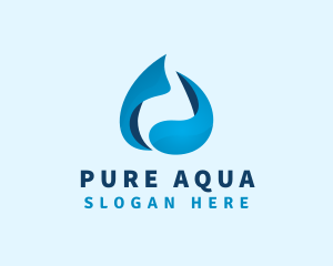 Blue Water Beverage logo design