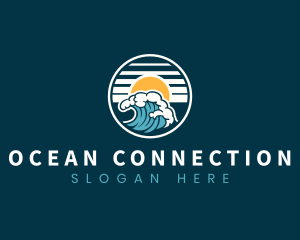 Wave Ocean Beach logo