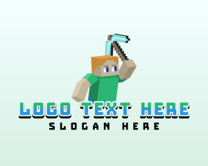 Pixel Gaming Pickaxe logo