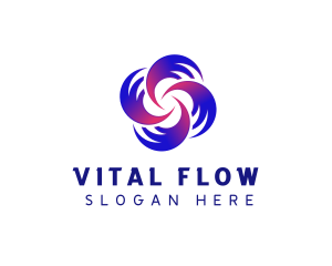 HVAC Fan Ventilation logo design