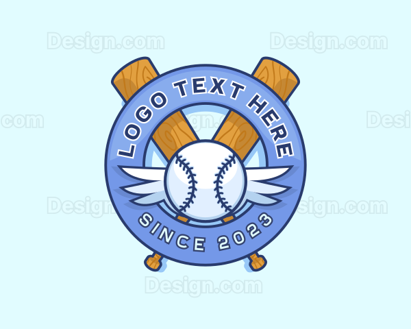 Baseball Bat Varsity Logo