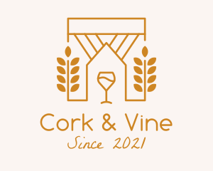 Vineyard Wine House logo design