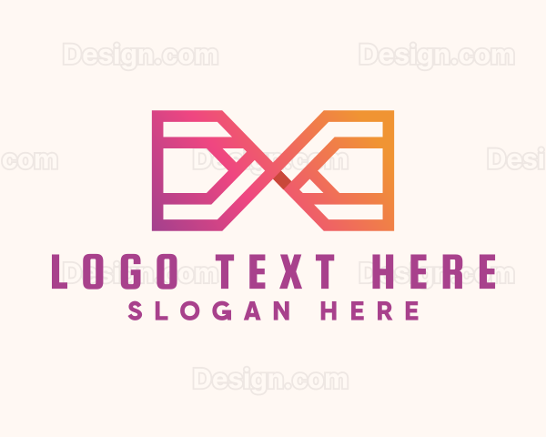 Gradient Geometric Loop Logo