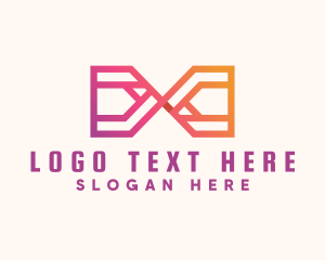 Loop - Gradient Geometric Loop logo design