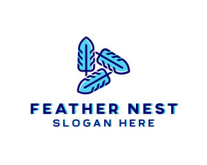 Feather Stationary Publishing  logo design