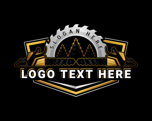 Chainsaw Woodwork Woodcutter logo