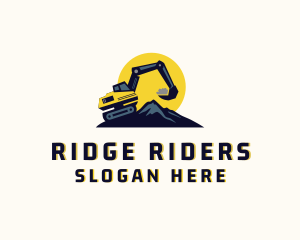 Construction Builder Excavation logo design