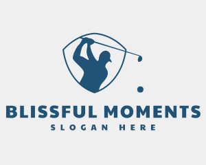 Golf Swing Shield logo design