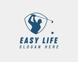 Golf Swing Shield logo design