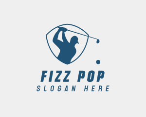 Golf Swing Shield logo design