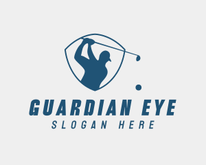 Golf Swing Shield logo design