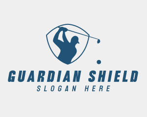 Golf Swing Shield logo design