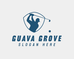 Golf Swing Shield logo design