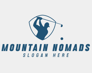 Golf Swing Shield logo design