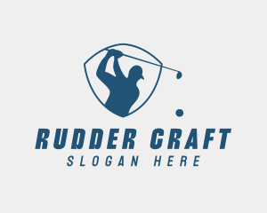 Golf Swing Shield logo design