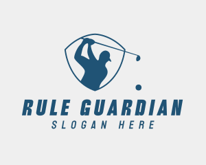 Golf Swing Shield logo design