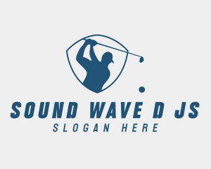 Golf Swing Shield logo design