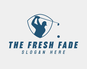 Golf Swing Shield logo design