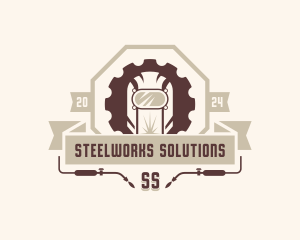 Welder Industrial Fabrication logo design