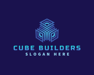 Computer Software Cube logo design