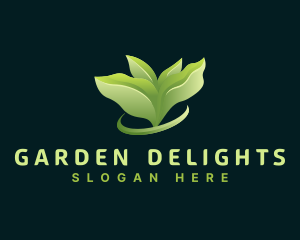 Leaf Plant Landscaping logo design