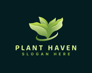 Leaf Plant Landscaping logo design