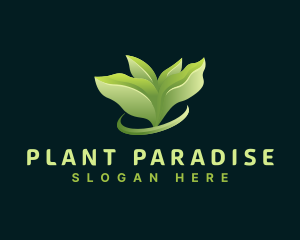 Leaf Plant Landscaping logo design