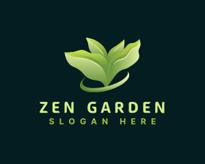 Leaf Plant Landscaping logo design