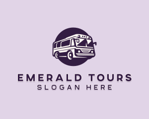 Tour Bus Transportation logo design