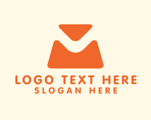 Handbag - Orange Bag Letter M logo design