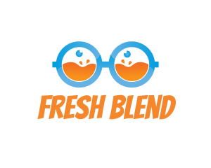 Fresh Juice Nerd logo design