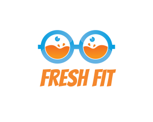 Fresh Juice Nerd logo design