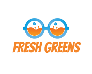 Fresh Juice Nerd logo design