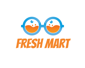 Fresh Juice Nerd logo design