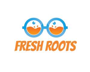 Fresh Juice Nerd logo design