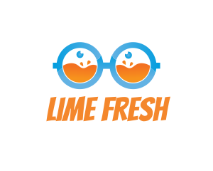 Fresh Juice Nerd logo design