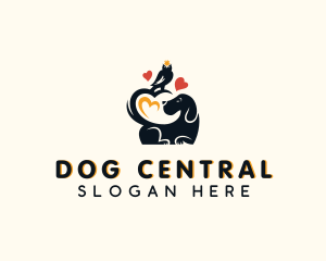 Dog Owl Pet Care logo design