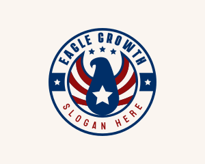 Patriotic Military Eagle  logo design