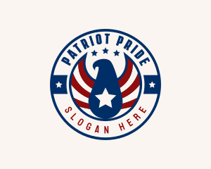 Patriotic Military Eagle  logo design