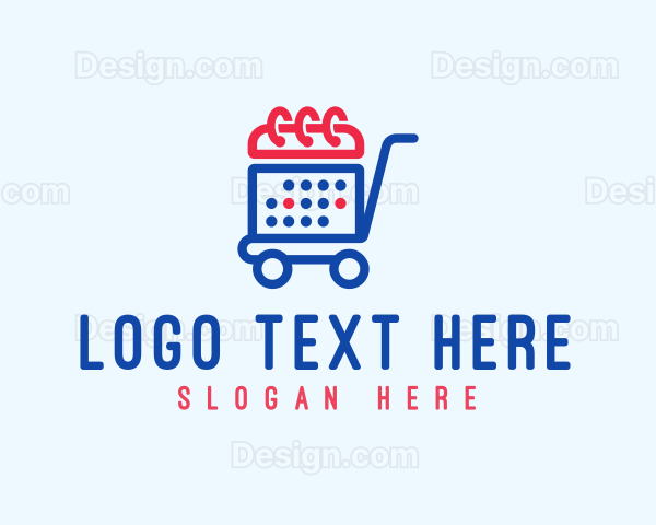 Shopping Calendar Cart Logo