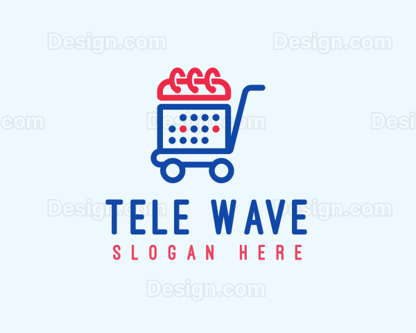 Shopping Calendar Cart Logo